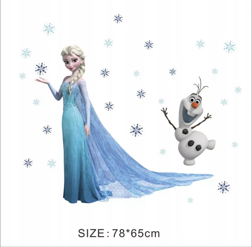 Elsa stena steny nálepky ľadová pôda Olaf