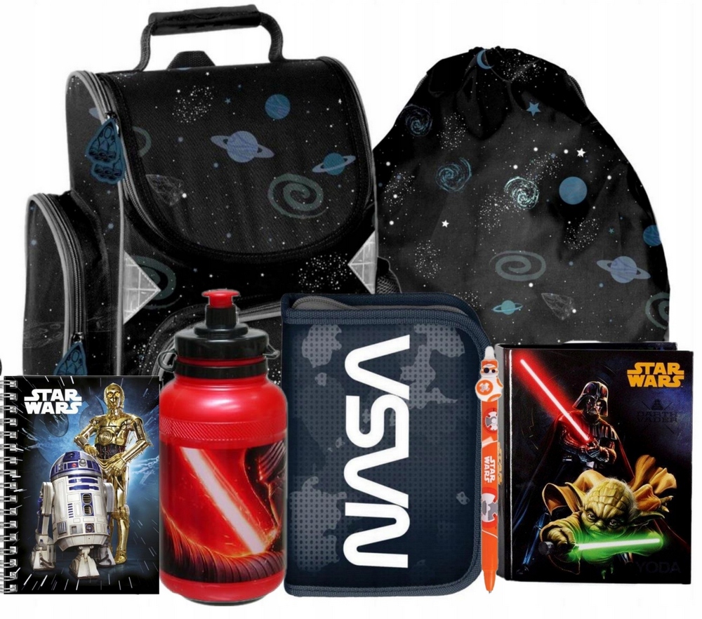 Aktovka - NASA 6in1 School Bag School Batoh Cencil Case Bag