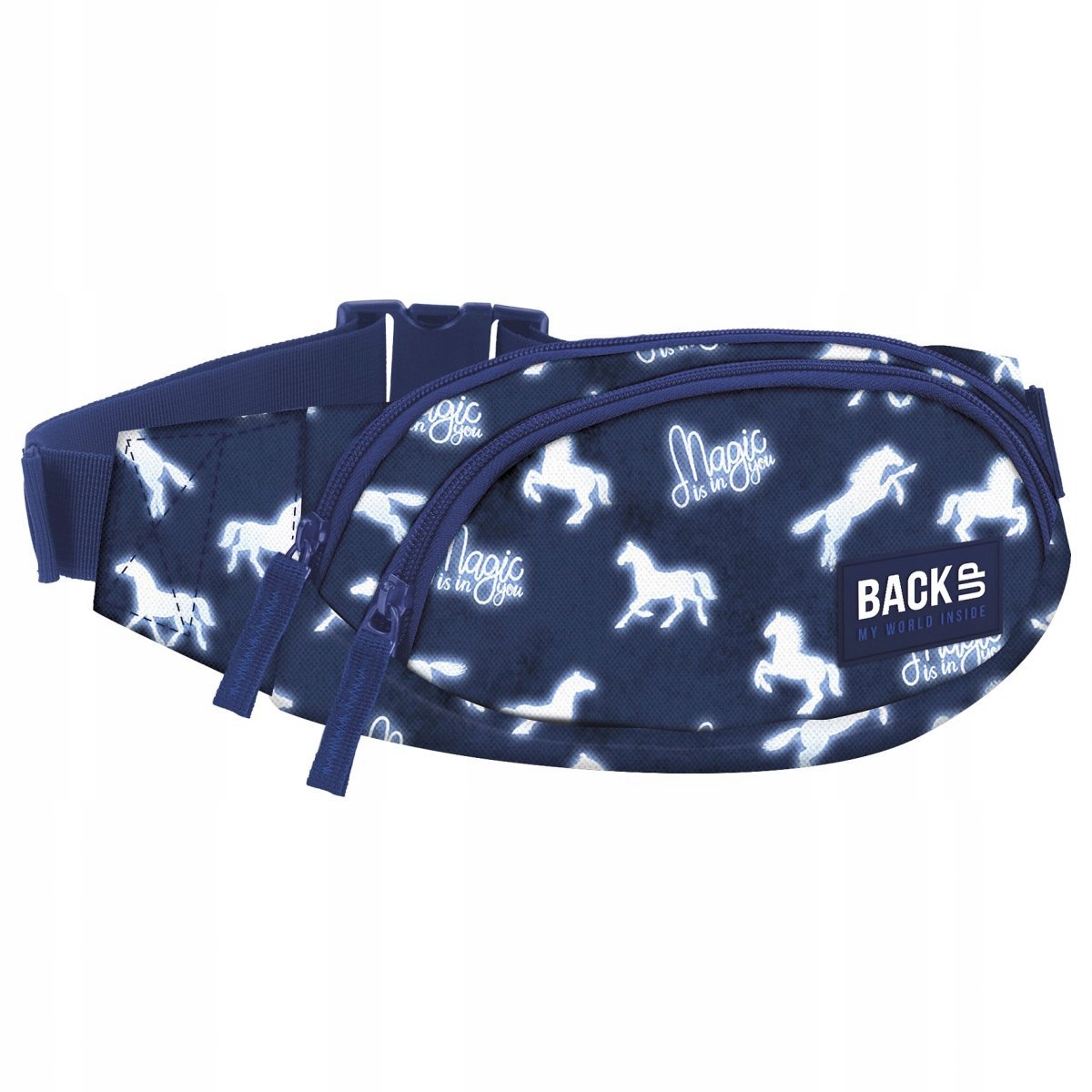 Obličkový vrecko na opasku latle taška magický kôň