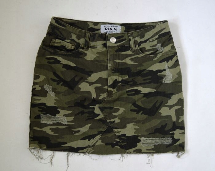 Nový vzhľad denim sukňa 152 cm 12 rokov camo