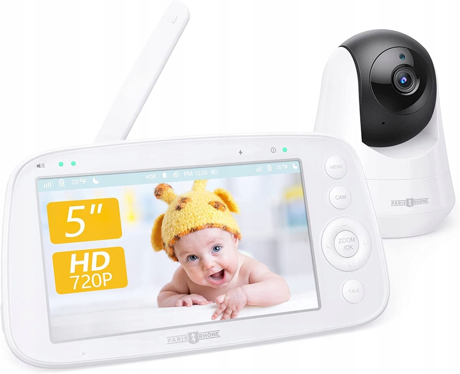 Electronic Nanny Nuvita 3052, 5-palcová obrazovka