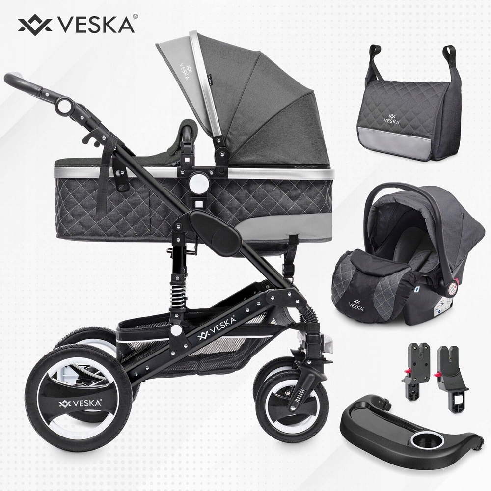 Multifunkčný kočík - NEMECKÝ DETSKÝ KOČÍK 3v1 JOGGER WALKER