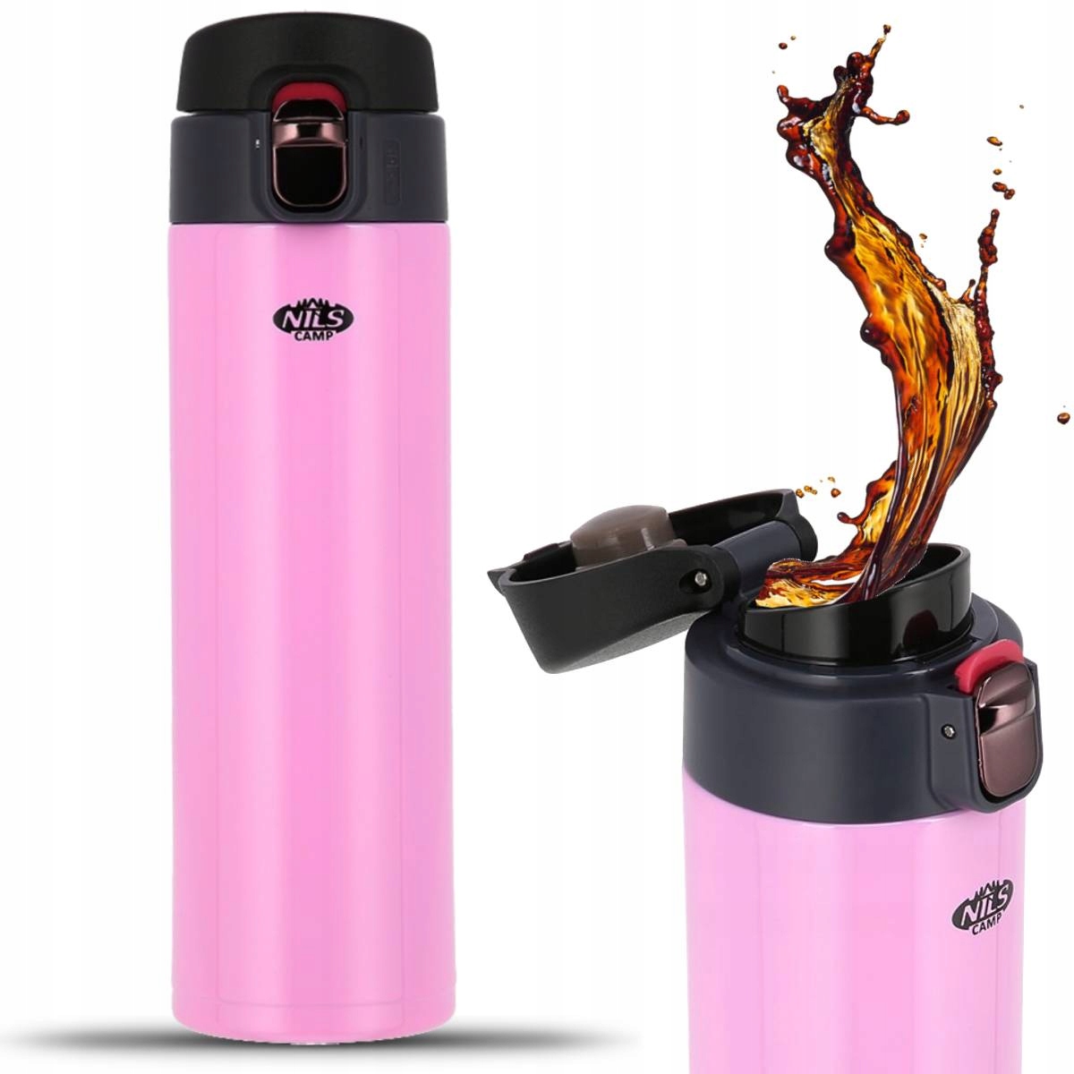 Detský desiatový box, fľaša - Nils Thermos School Termal Bottle Cup 500 ml