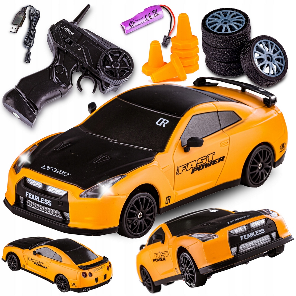 Auto DRIFT Auto NISSAN GTR 4x4 2,4GHz 1:24