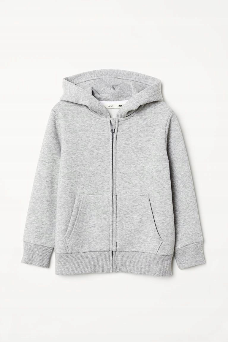 Mikina - H&M Detská mikina veľkosti 110 šedá s dlhým rukávom