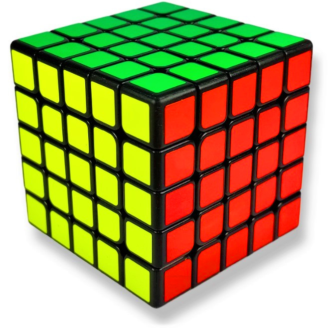Logická hračka - Nový algoritmus Kostka 5x5x5 + stojan Rubik