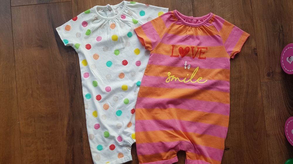 Dupačky - Baby Rompers St.Bernard 80 ružové, viacfarebné