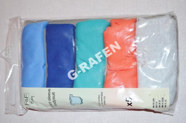 Detské body - Dlhá -sleeved Body Cotton F & F Veľkosť 56