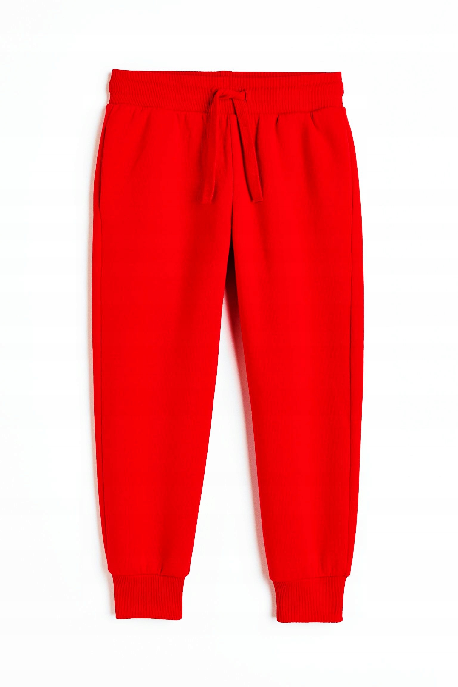 H&M 98 tepláky červené nohavice