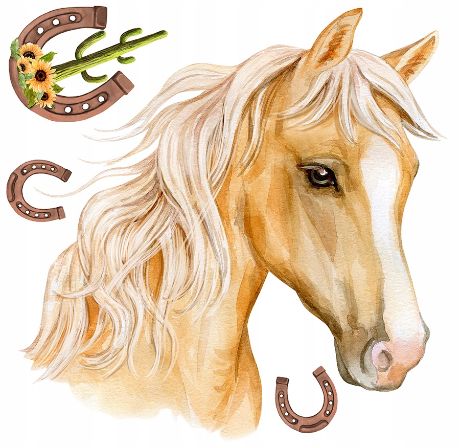 Nálepka na stenu Horse Head L