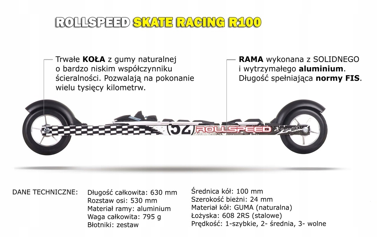 RollSpeed Skate R100 lyžovanie s väzbami