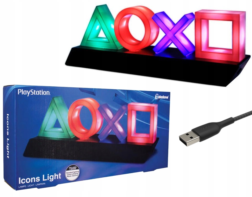 Paladone nočná lampa pp4140ps viacstorivorovaná