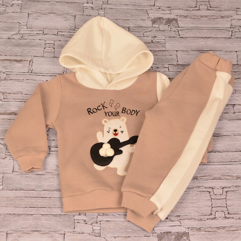 Detský komplet - Baby Set 86 Beige, Brown, ECRU, viacnásobné 1 ks.