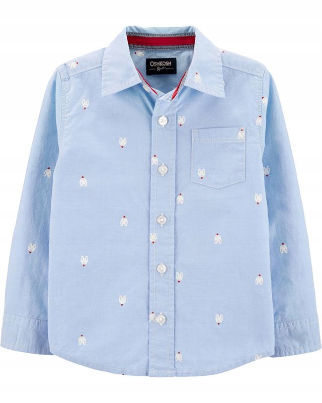 Detská košeľa - Detská košeľa Oshkosh B'gosh Veľkosť 92 dlhý rukáv