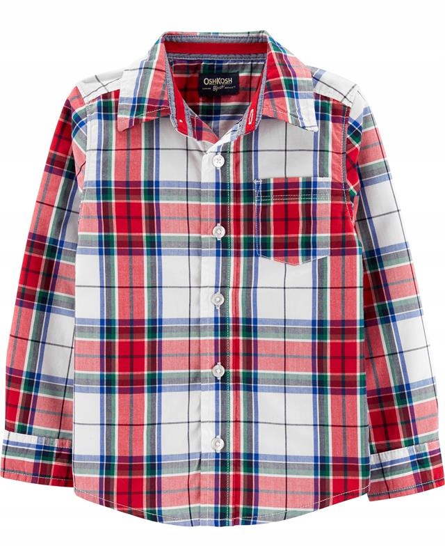 Detská košeľa - Detská košeľa Oshkosh B'gosh Veľkosť 98 s dlhým rukávom