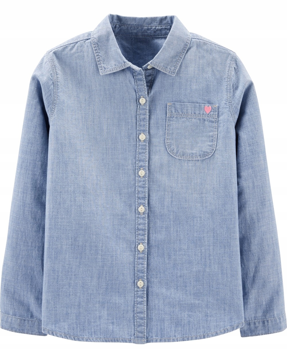 Detská košeľa - Detská košeľa Oshkosh B'gosh Veľkosť 116 Blue s dlhým rukávom