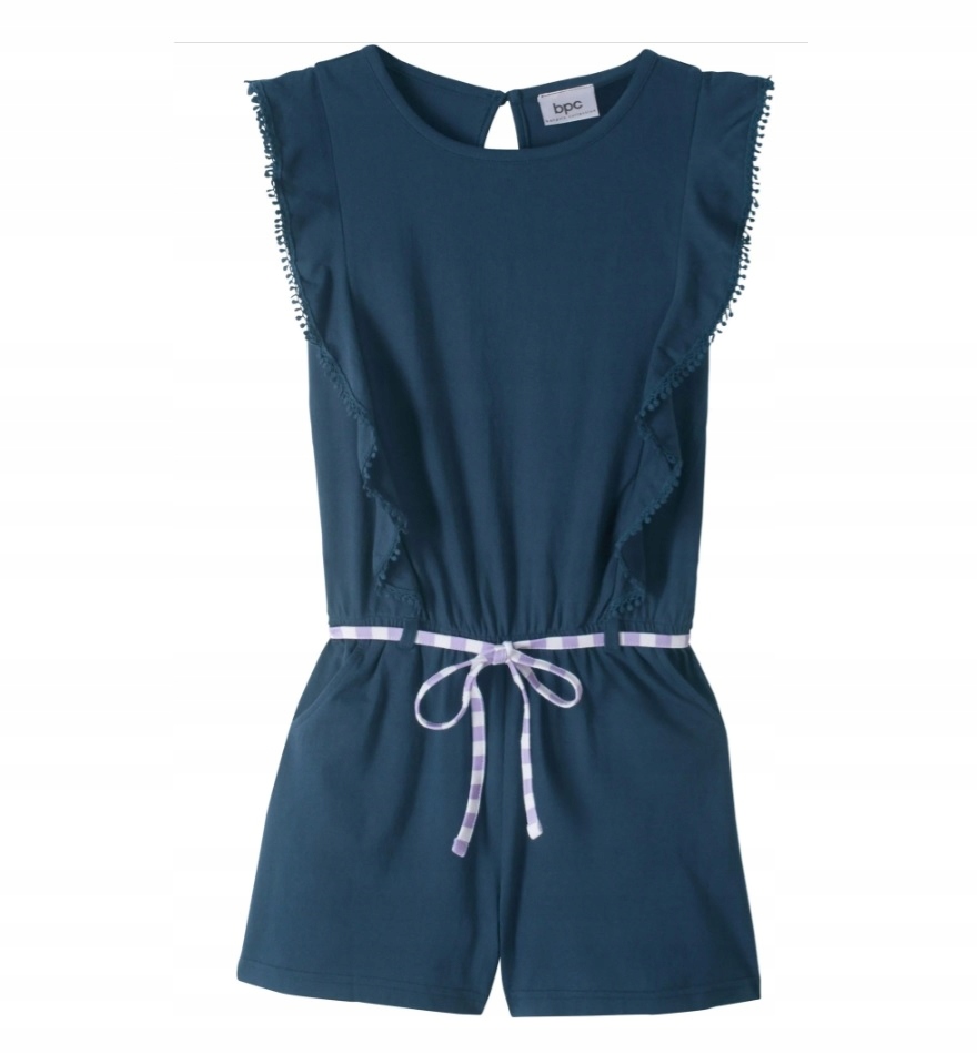 Detská kombinéza - Letné kombinézy Bonprix 152 Navy modré, žlté, žlté