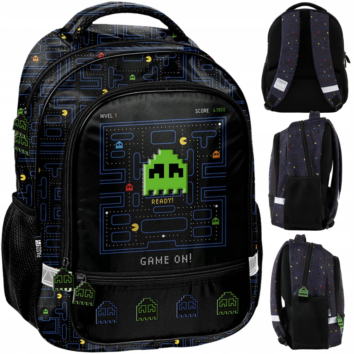 PAC-MAN Školský batoh pre prváčikov, herný dizajn, pre chlapcov