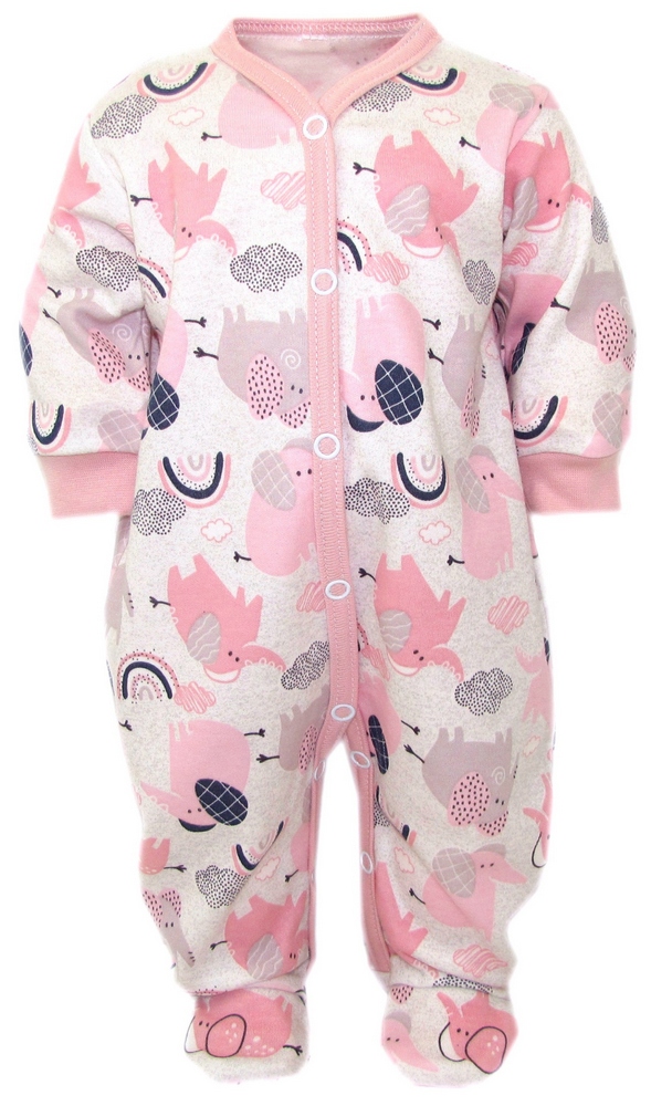 Dojčensky overal - PAJACKEK Kaia-Baby 74 BEIGE, ECRU, PINK, Šedá