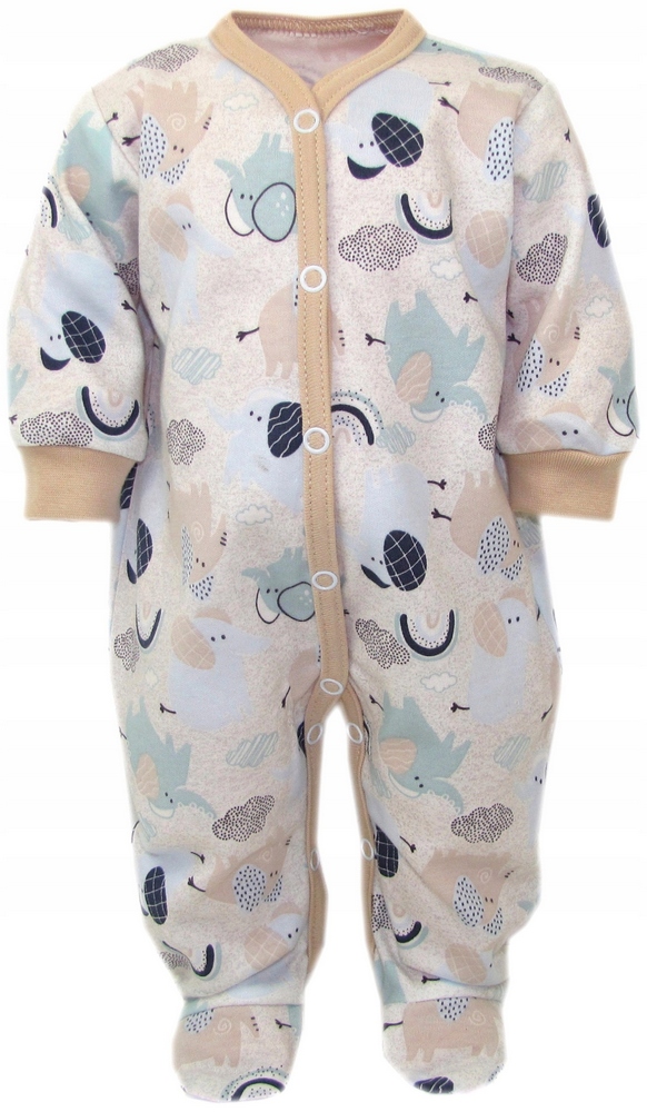 Dojčensky overal - PAJACKEK Kaia-Baby 74 BEIGE, ECRU, GREAT, GREEN