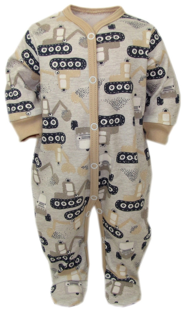 Dojčensky overal - PAJACKEK Kaia-Baby 74 BEIGE, BROWN, ECRU, Šedá