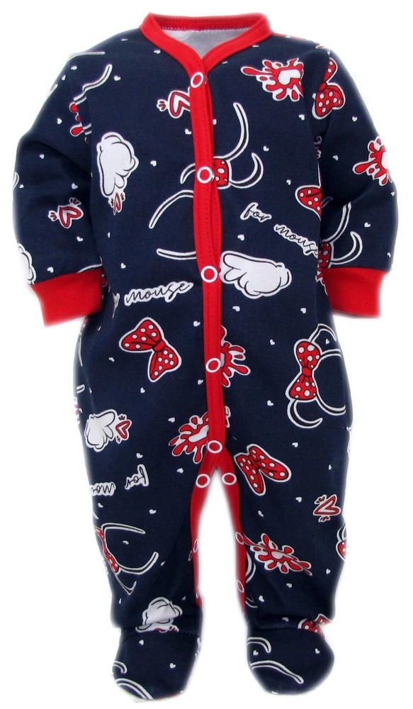 Dojčensky overal - Romper kaia-baby 74 biela, červená, námornícka modrá