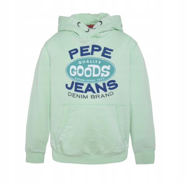 Mikina - Pepe Jeans Detská mikina Veľkosť 10 dlhých zelených rukávov