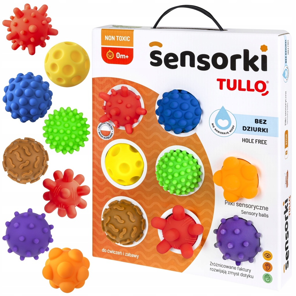 Senzorická hračka - Sada pompoms montessori