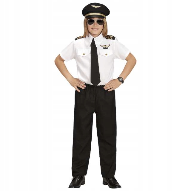 Kostým pre chlapca- Pilotný kostým diaľkového ovládania 4 prvky 128