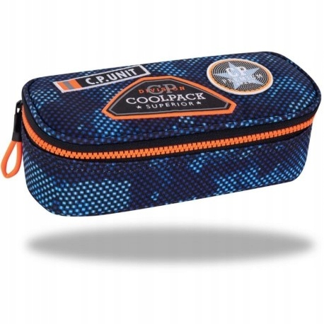 Školský peračník - Oválne ceruzka Case Coolpack Campus Navy