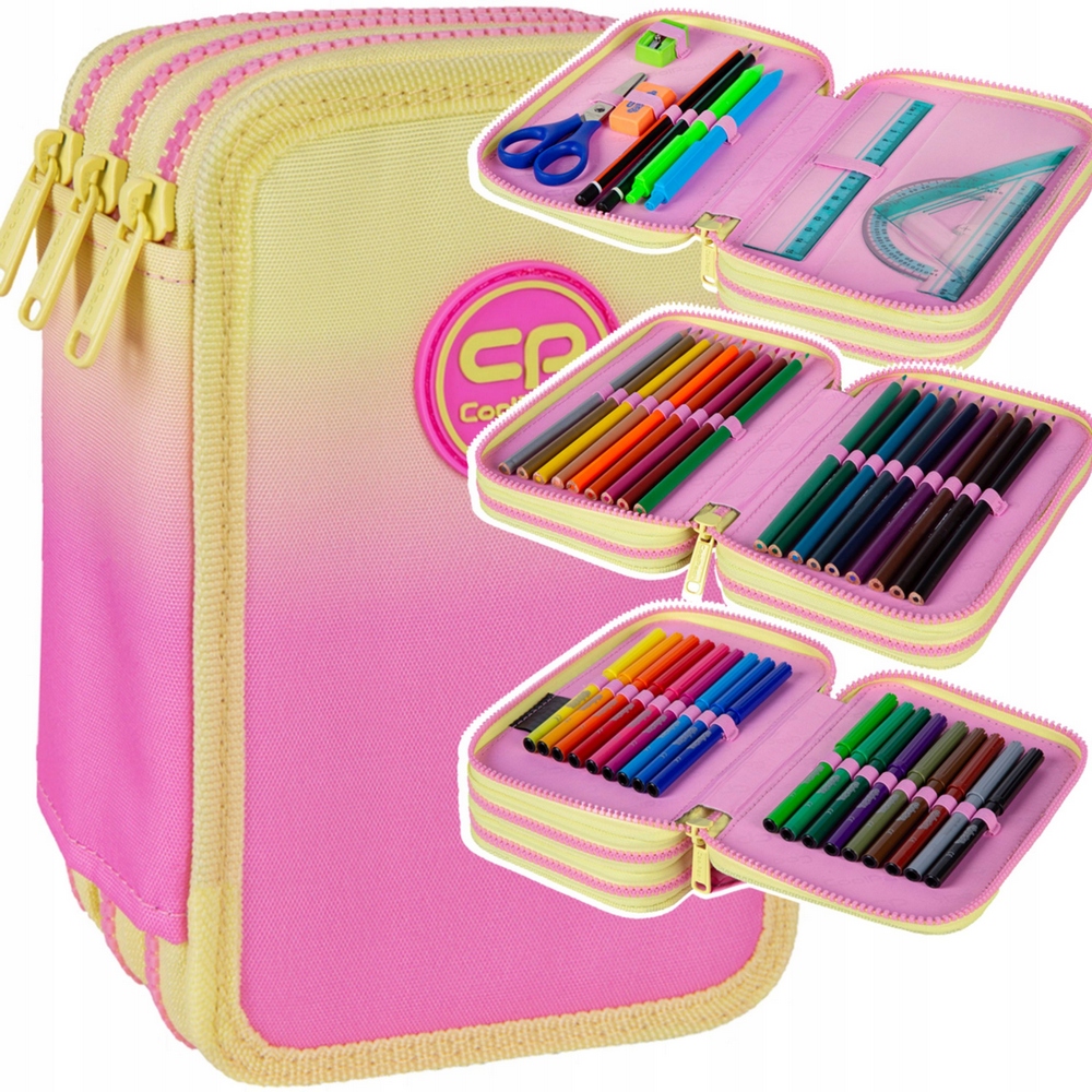 Školský peračník - Cencil Case Coolpack priehradky hasičské vozidlá