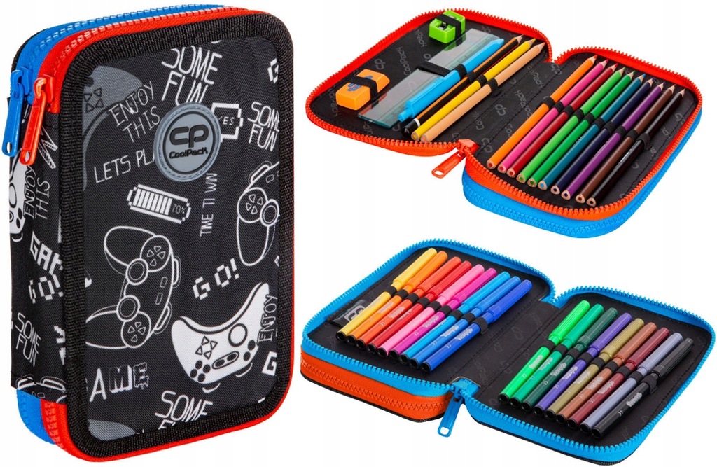 Školský peračník - Coolpack Jumper Game Over School Cencil Case