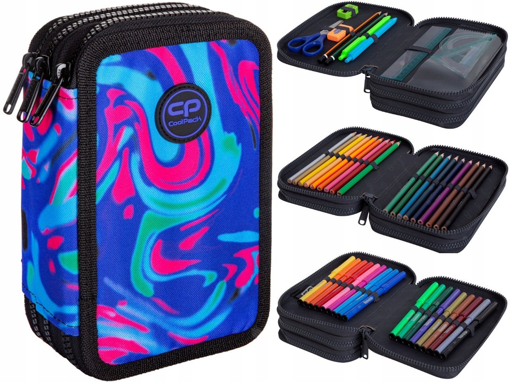 Školský peračník - Jumper 3 School Puence Case Marble D067337