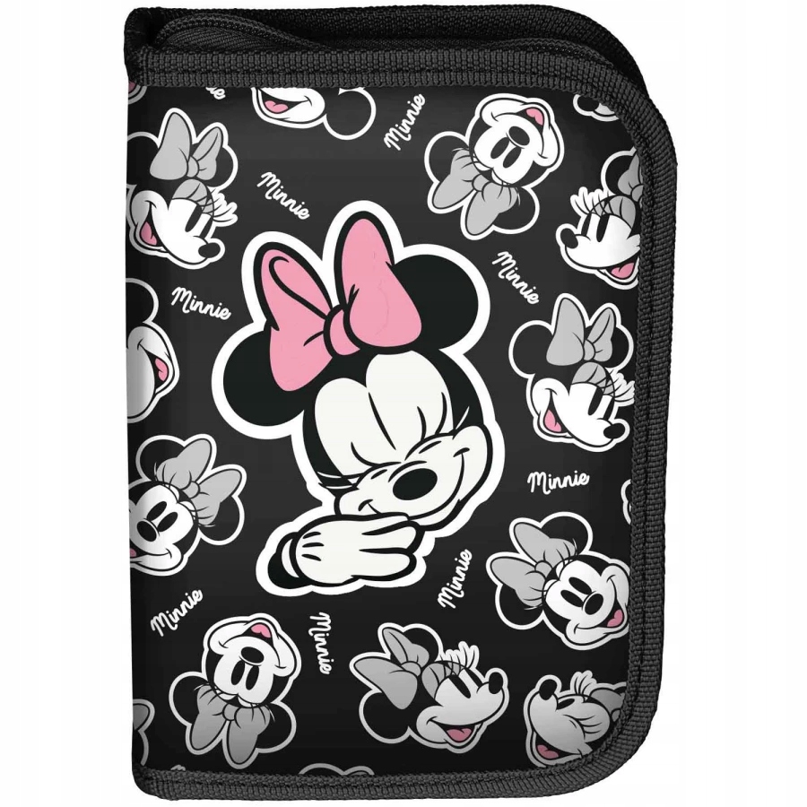Školský peračník - Dvojplátový prípad Minnie Fold -out School Cencil Case