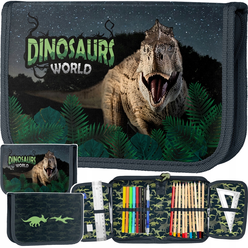 Školský peračník - Prípad školskej ceruzky s chlapčenskými zariadeniami Dinosaury