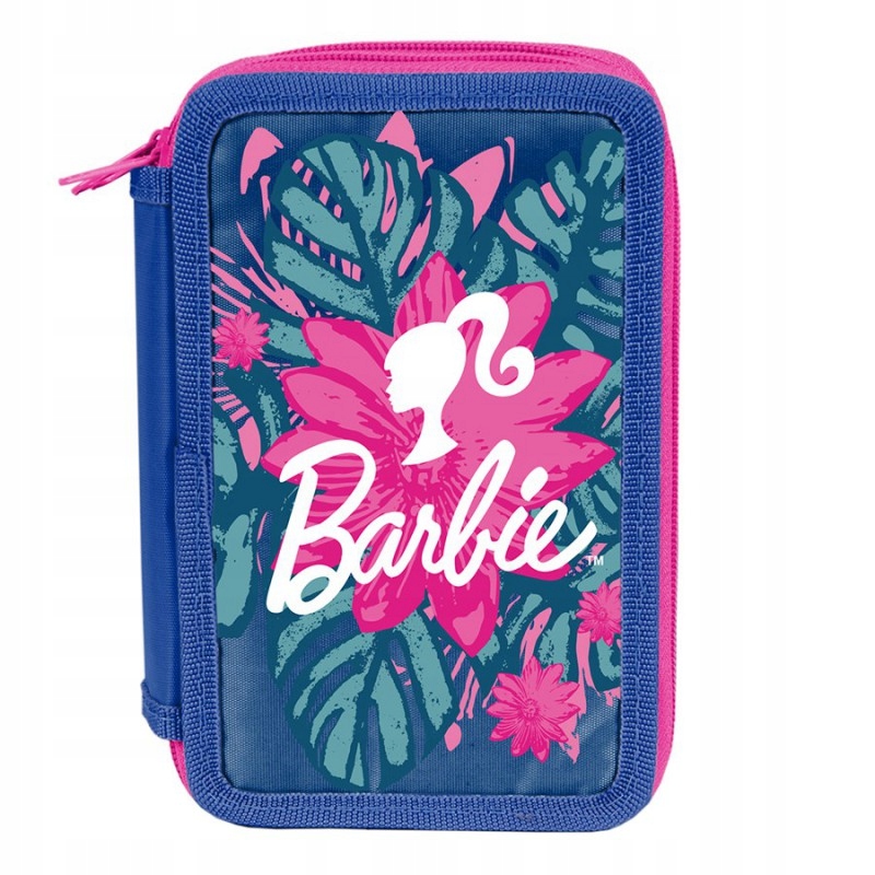 Školský peračník - Puzdro s tromi komisiou bez vybavenia-paso Barbie