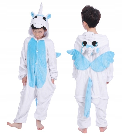 Pyžamo, župán - Onesie (kombinéza) PAPILIO veľkosť 140 biela, fialová, modrá, ružová