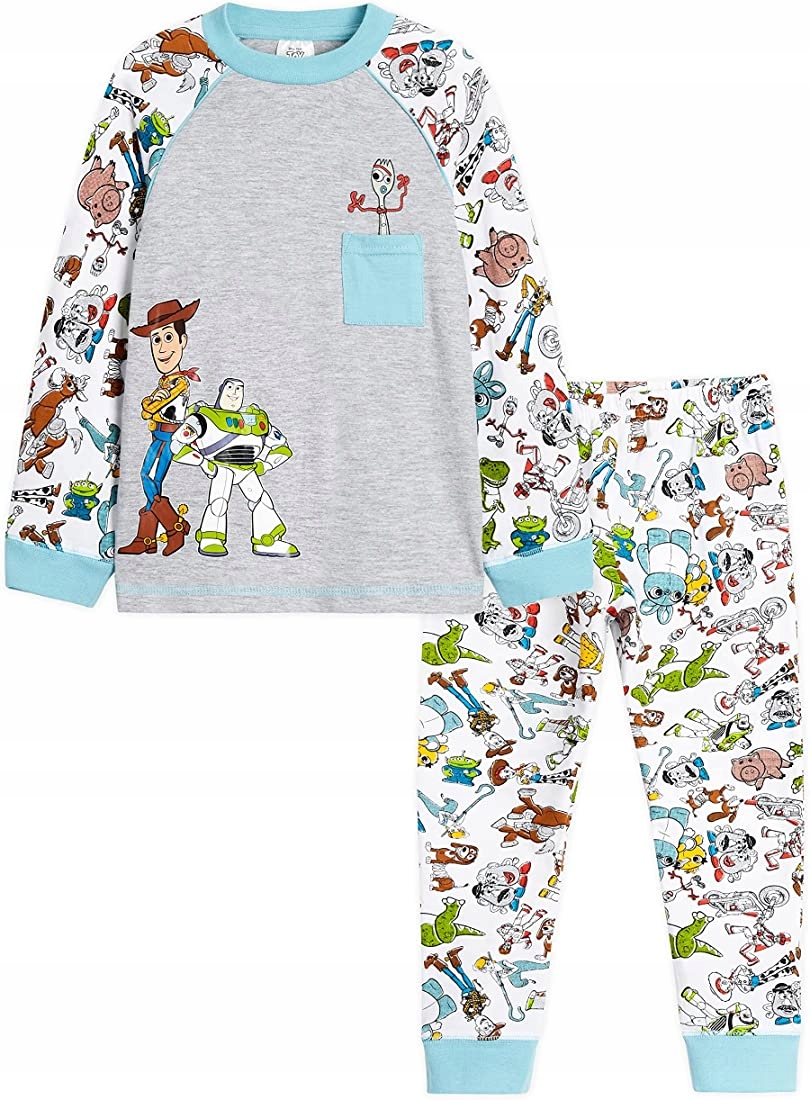 Pyžamo, župán - Disney pyžamá veľkosť 116 modrá, šedá