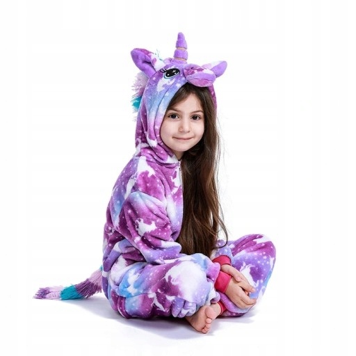 Pyžamo, župán - Onesie (kombinézy) Gwinner Veľkosť 98 biela, fialová, modrá, viacfarebná