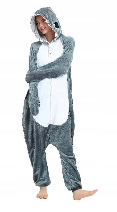 Kostým, maska - Pyžamy onesie zamaskujú žralok kigurumi xl