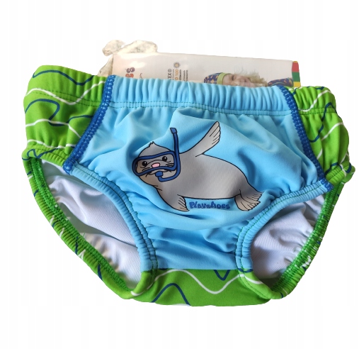 Detské plavky - Playshoes sa pošmykne 68 modrá, zelená