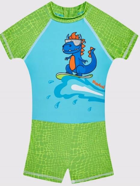 Detské plavky - Dva kusy hrajúce outfit 86 modré, zelené