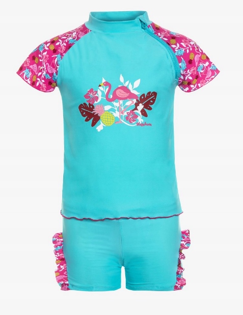 Detské plavky - Playshoes Two -časové oblečenie. 122 modrá, ružová