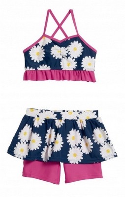 Detské plavky - Playshoes Two -časové oblečenie. 110 Navy Blue, Pink