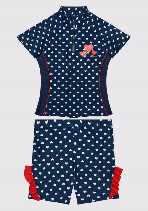 Detské plavky - Playshoes One -kus outfit 86 červená