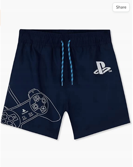 Detské plavky - PlayStation Boxers 152 Navy modrá