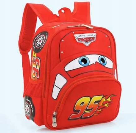 Predškolský batoh - 3D batoh Pixar Car Car Auts zigzag mcqueen