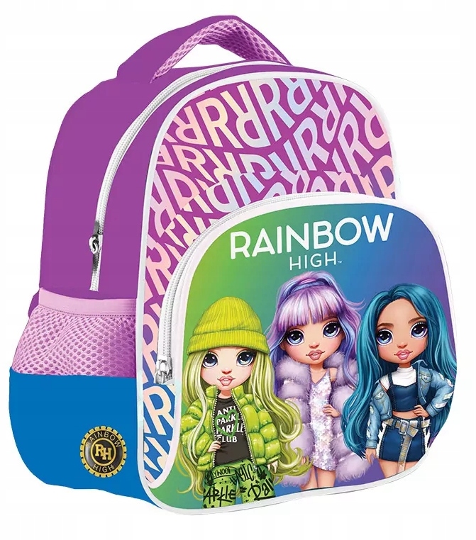 Predškolský batoh - Predškolský batoh Rainbow High 2 strieborné komory