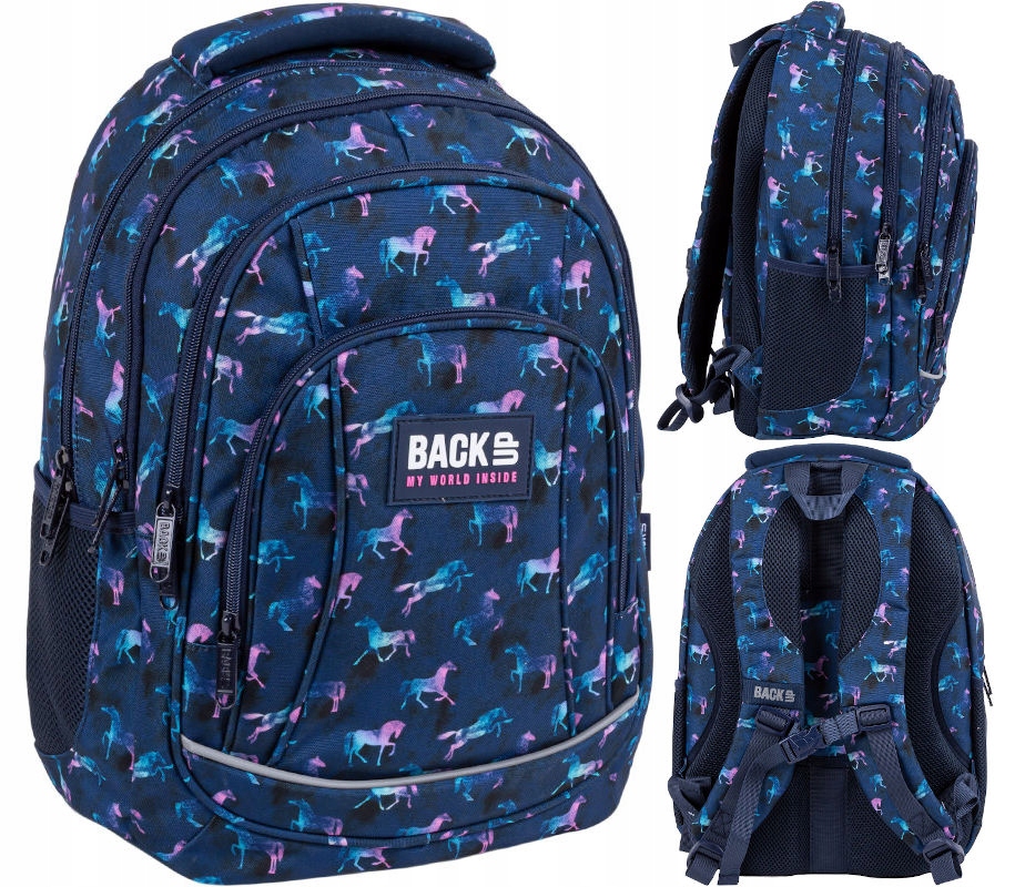 Viacfarebný viacerý školský batoh 26 l