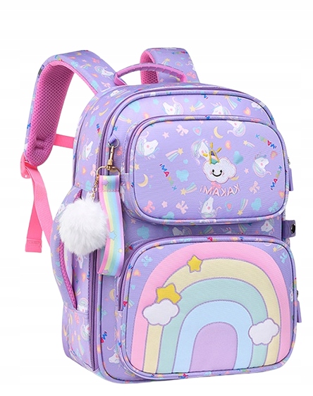 Batoh školy pre dievčatá dúhové svetlo pevné